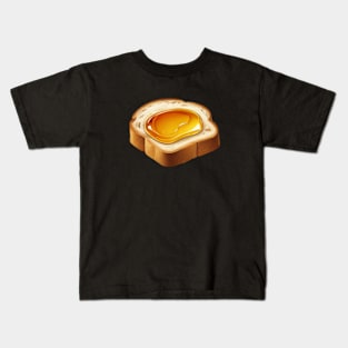 Bee Toast Bread Sandwich Beekeeper Vintage Kawaii Yummy Coffee Tea Kids T-Shirt